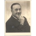 Geo Clarke Music Hall comedian signed vintage sepia 6 x 4 photo. Good Condition. All signed pieces