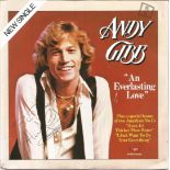 Andy Gibb signed 45rpm record sleeve of An Everlasting love. Record included. Good Condition. All