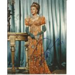 Ginger Rogers signed 10 x 8 colour full length portrait photo in stunning long dress. good