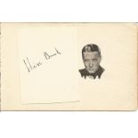 Clive Brook Sherlock Holmes Actor 1930s signed autograph album page. Good Condition. All signed