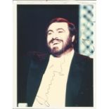 Luciano Pavarotti signed 10x8 colour photo. Good Condition. All signed pieces come with a