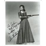 Ann Rutherford signed 10 x 8 b/w photo. Good Condition. All signed pieces come with a Certificate of