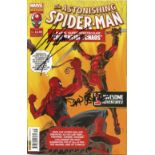 Marvel Comic The Astonishing Spiderman (29th March 2017) 16 signed on the cover by artist Daniel