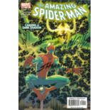 Marvel Comic The Amazing Spiderman Chasing a Dark Shadow (PSR 504) signed on cover by writer Fiona