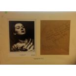 Rosalind Russell 14x20 overall mounted signature piece includes 10x8 b/w photo and a ALS letter