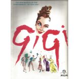 Movie Programme. In house brochure for the 1958 musical Gigi starring Maurice Chevalier, Leslie