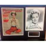 Constance Towers 15x21 overall mounted signature piece includes 12x10 Picturegoer magazine cover