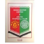 Football Roy Keane 21x14 mounted commemorative pennant Manchester United versus Celtic in