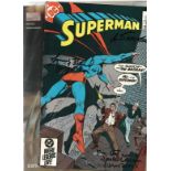 DC Comic Superman Mar 85 signed on the cover by Superman Kirk Alyn, Tommy Bond (Jimmy Olson) Jack
