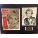 Janet Leigh 17x22 overall mounted signature piece includes 12x10 Picture Show magazine cover from