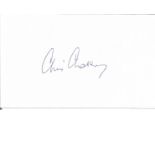 Chris Chataway Athlete & Politician Signed Card With Photo. Good Condition. All signed pieces come