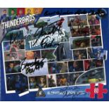 Thunderbirds 80 piece puzzle signed on box by Sophie Myles, Rose Keegan, Ben Kingsley, Director