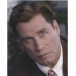 John Travolta signed 10x8 colour photo. American actor, film producer, dancer, and singer. Good