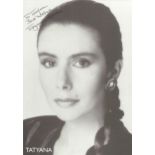 Tatyana Colombo signed 8x6 b/w photo. British actress. Dedicated. Good Condition. All signed