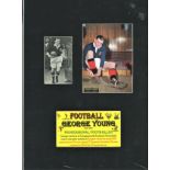 Football George Young 16x12 signature piece. George Lewis Young (27 October 1922 – 10 January