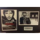 James Blunt 15X24 overall mounted signature piece includes signed 12x8 signed promo poster, 8x11 b/w