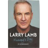 Larry Lam signed autobiography "Mummy's Boy". A hard back book with dust cover. In good condition.