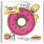 The Simpsons Movie The Music CD signed on the box by Matt Groening and on the inside sleeve by David