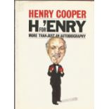 Sir Henry Cooper signed hardback book H for Enry signed to title page. Good Condition. All signed