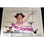 Movie Poster Mary Poppins 40x30 Quad movie poster (GRADE A) from the 1964 Walt Disney classic