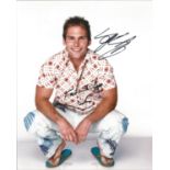 Seann William Scott signed 10x8 colour photo. American actor, comedian and producer. His most
