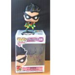 Burt Ward signed Robin Super Sized Vinyl Figure signed on the original box. American actor and