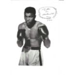 Muhammad Ali signed 10x6 b/w photo. January 17, 1942 – June 3, 2016) was an American professional
