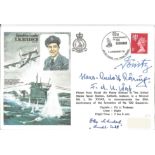 WW2 Uboat commanders multisigned cover 2. Squadron Leader T. M Bulloch DSO, DFC flown cover signed