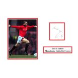 Football Eric Cantona signed 11x14 mounted signature piece includes colour photo of the United