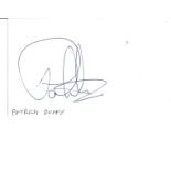 Patrick Duffy signed 6x4 white card. American actor. Good Condition. All signed pieces come with a