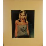 Sarah Michelle Geller 16x14 overall mounted signature piece includes 10x8 signed colour photo. Sarah