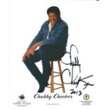 Chubby Checker signed 10x8 colour photo. Good Condition. All signed pieces come with a Certificate