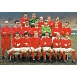 Football Dave Gaskell 16x12 signed colour photo pictured in Manchester United team photo. John David