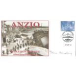 Denis Healy signed Anzio – Operation Shingle – Allied Invasion of Italy. Cover has an archive