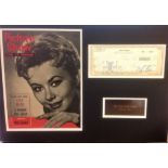 Mitzi Gaynor 15x21 overall mounted signature piece includes 12x10 Picture Show and Tv Mirror