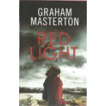Graham Masterton signed hard back book "Red Light". Good condition. Dust cover. Signed on inside