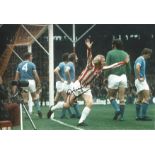 Jimmy Greenhoff Signed Stoke City 8x12 Photo. Good Condition. All signed pieces come with a