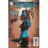 Marvel Comic Mystique (PG4) Dead Drop Gorgeous Part 4 signed on cover by artist Joseph Michael