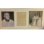 Stanley Krammer and Karen Sharpe Krammer 13x26 overall mounted signature piece includes 9x7 signed