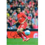 Football Philippe Coutinho 16x12 signed colour photo pictured in action for Liverpool. Philippe