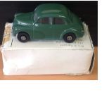 Classic Morris Minor die cast model made by Corgi in original box. Good Condition. All signed pieces