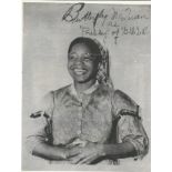 Butterfly McQueen signed ALS on reverse of b/w photo. (January 7, 1911 – December 22, 1995) was an