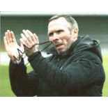 Michael Appleton Signed Leicester & Man Utd 8x10 Photo. Good Condition. All signed pieces come