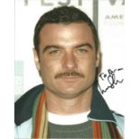 Live Schreiber signed 10x8 colour photo. Dedicated. Good Condition. All signed pieces come with a