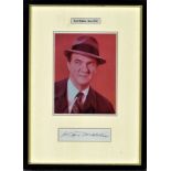 Karl Malden 12x9 framed and mounted signature piece includes 6x4 colour photo and 4x1 signed album