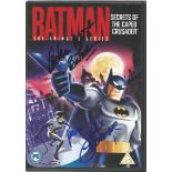 Batman secrets of the caped crusader The Animated Series DVD case signed by Batman Adam West and