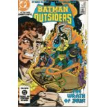 DC Comic Batman and the Outsiders Oct 84 signed on cover by artist Jim Apparo and the original