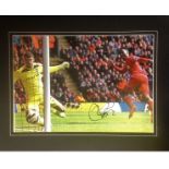 Football Daniel Sturridge signed 20x16 mounted colour photo pictured scoring for Liverpool. Daniel
