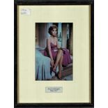 Gina Lollobrigida 12x9 framed and mounted signature piece includes 7x5 signed colour photo and a