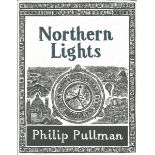 Phillip Pullman signed hard back book Northern Lights. Includes dust cover. Signed on title page.